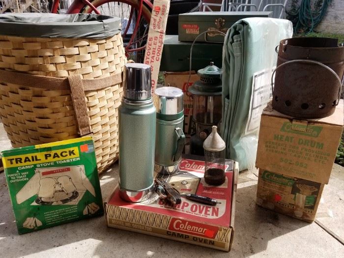 Vtg Coleman Camping Equipment