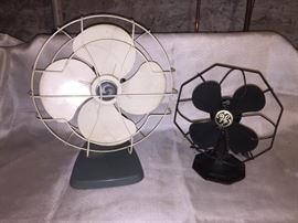 Vtg Metal Fans