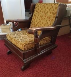 Vtg Pine Rocker Chair