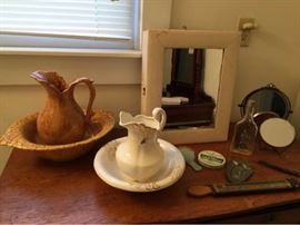 Vtg Wash Basins and Mens Vanity Items