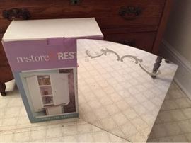 Wall Medicine Cabinet and Vtg Mirror