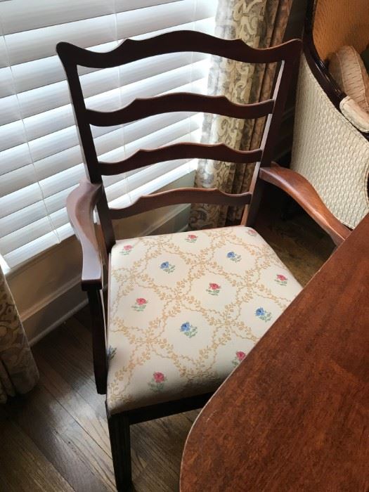#10	double pedestal dining table w 1 leaf and pads 8 chairs 62-78x42x30	 $450.00 	