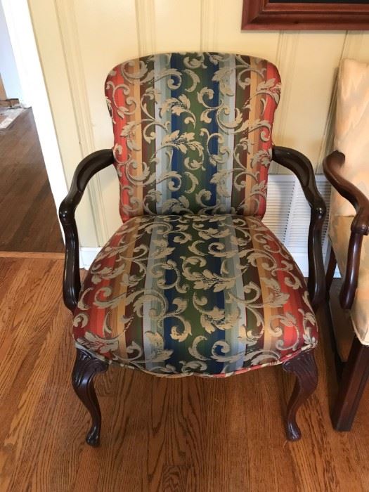 #18	blue coral arm chair 	 $125.00 	