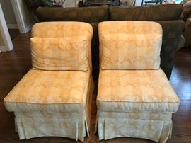 #2	yellow armless roll chairs (2) @ 200 ea	 $400.00 	