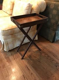 #27	tray table on legs 18x12x26	 $75.00 	