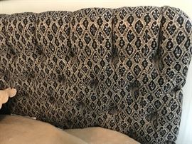 #54	black gold pattern button back queen headboard 	 $175.00 	
#55	Restonic queen pillow top mattress set 	 $75.00 	
