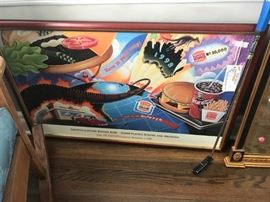 #94	Burger King 1998 frame poster 	 $150.00 	