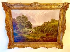 1893 HW Gilbert original oil painting. 