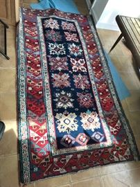 #10	Vegetable-Died Turkish blue oriental rug   68"Lx37"W	 $100.00 
