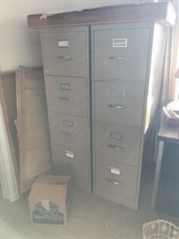 #77	(2) 4 drawer file cabinets $30 ea.	 $60.00 
