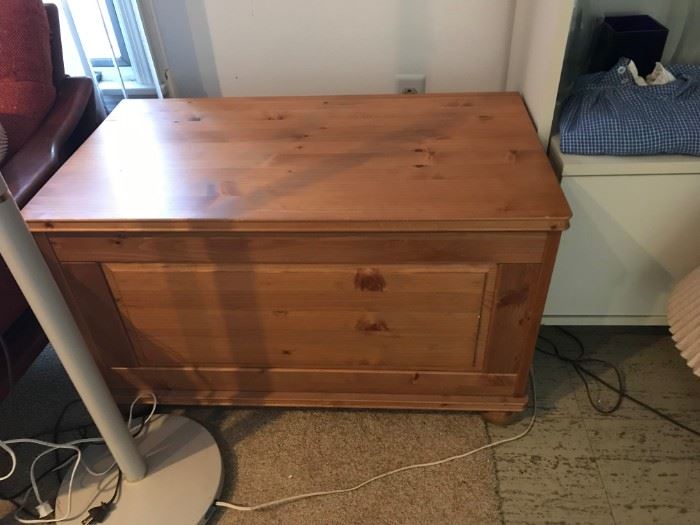 #83	wood chest 32x17x19	 $75.00 
