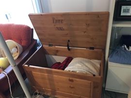 #83	wood chest 32x17x19	 $75.00 
