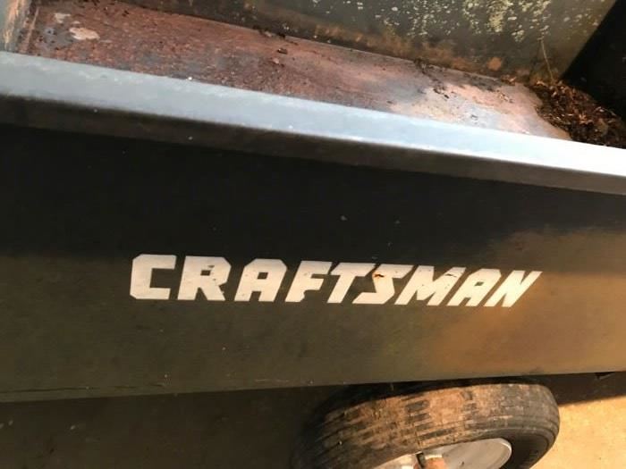 #111	Craftsman Black Pull Cart - 49x33	 $50.00 
