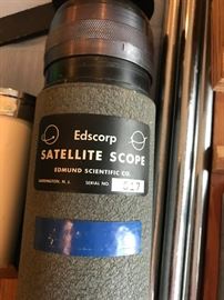 #132	Edmund Scientific Edscorp Satellite Scope as is  	 $300.00 
