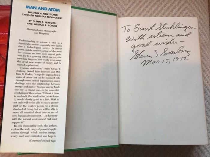 #135	Man and Atom signed book 	 $50.00 
