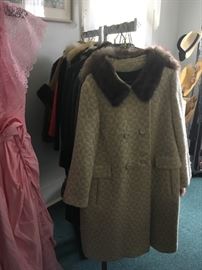 Lots of vintage coats!! 1950's and 60's