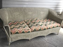 antique wicker sofa