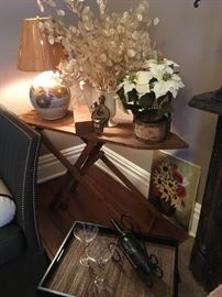 All wood antique ironing board