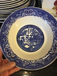 More Blue Willow dishes.  no mark or maker on back...Most likely Japan