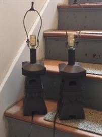Cute pagoda lamps