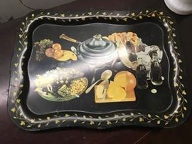 Vintage metal tray