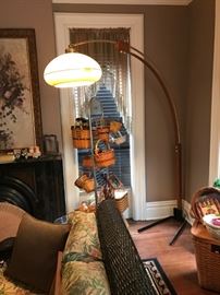 Mid-Century hanging floor lamp  True vintage, not reproduction