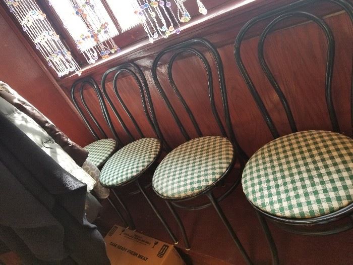 Bistro chairs ready to go