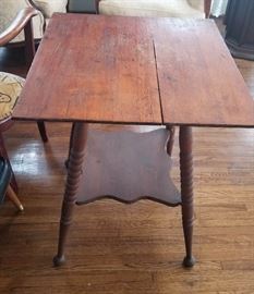Antique Parlor table with turned legs