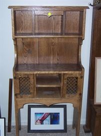 OAK CUSTOM BUILT CABINET