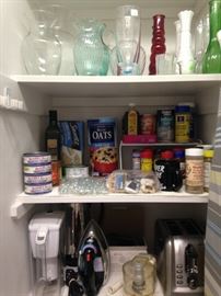 More appliances; vases; food items
