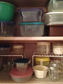 Lidded plastic containers