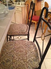 One of two matching bar stools