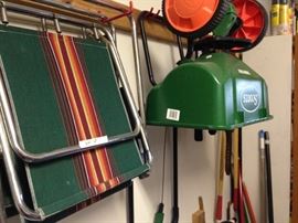 Folding chairs and Scott spreader