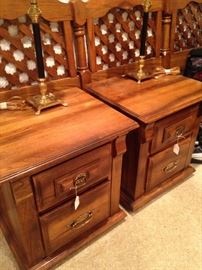 Night stands and matching lamps