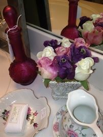 Posies for the powder room