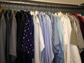 Great selections of men's clothes