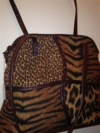 Animal print purse