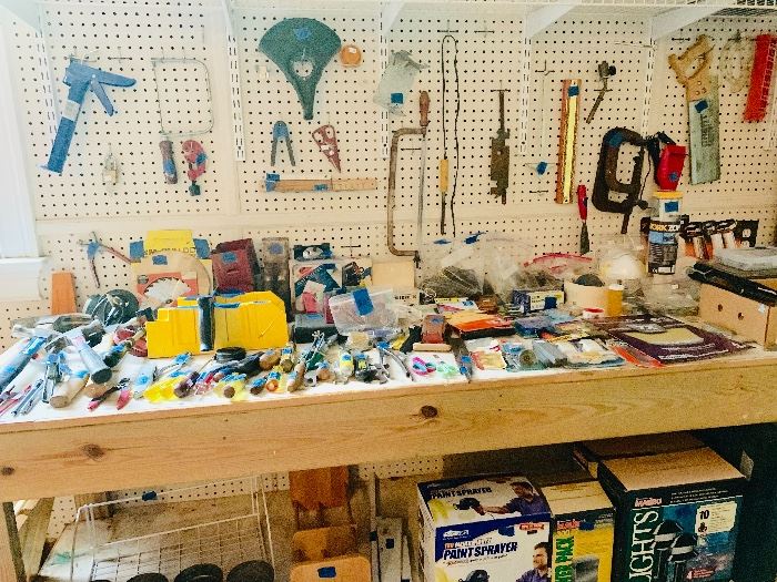 Garage stuff! Hand tools, painting supplies etc