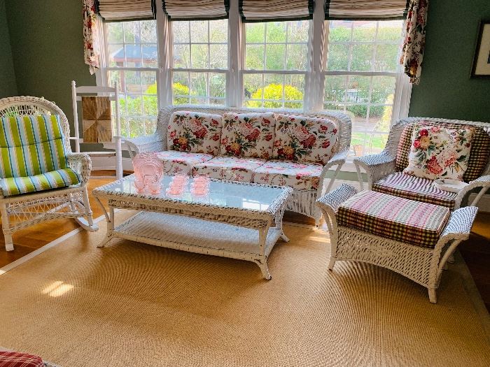 Natural wicker sofa, chair and coffee table
Henry Link