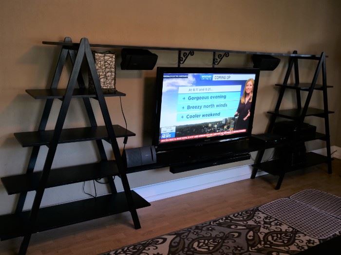 Nice Homemade Shelving System (TV not for sale)