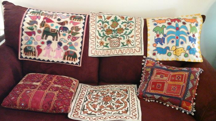 Some of the exotic  pillow cases