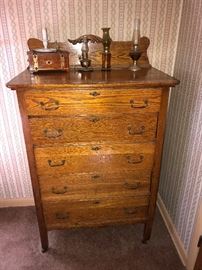 Antique (5) Drawer Dresser