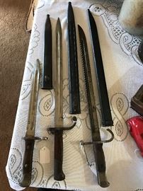Vintage Bayonets/Swords