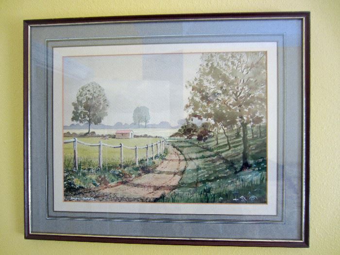 Another of several nice original watercolors by Alan Southorn