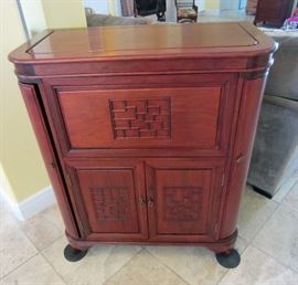 Rosewood bar cabinet