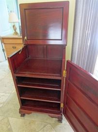 Rosewood  cabinet open