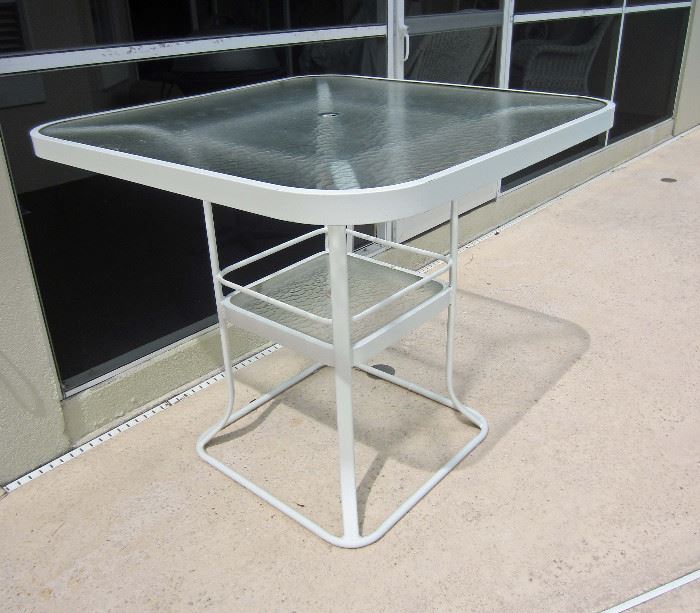 Bar height patio table