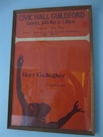 Rory Gallager rock poster