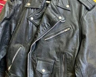 Bad @$$ leather biker jacket!