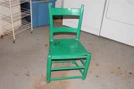 OLD GREEN CHAIR